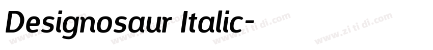 Designosaur Italic字体转换